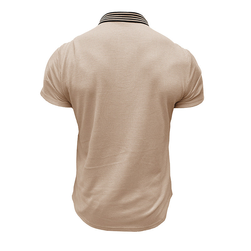 Herren Poloshirt Atmungsaktiv Strukturiert Modern