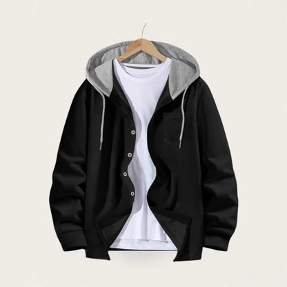 Herren Kapuzenjacke Modern mit Hood und Streetwear Design