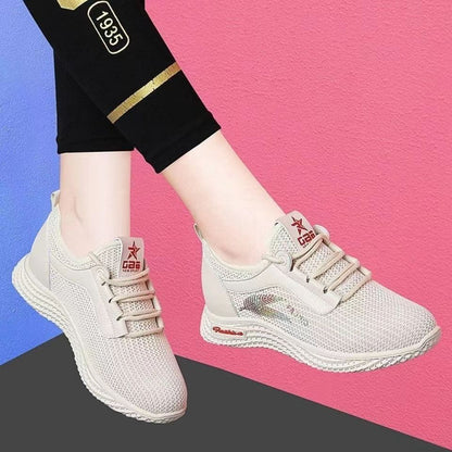 Damen Sneaker Modisch Atmungsaktiv Heidi Schuhe