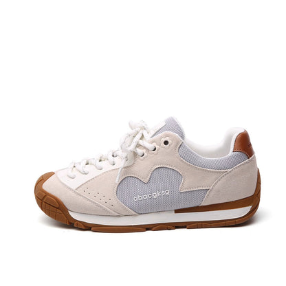 Damen Sneaker Sportlich Atmungsaktiv Weiße Schuhe
