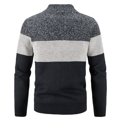 Herren Strickjacke Modern Karo Innenausstattung Zipper