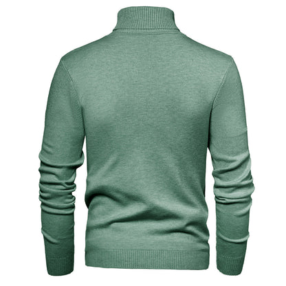 Herren Rollkragenpullover Weich Wolle Elegent Zeitlos