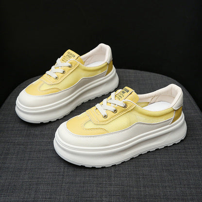 Damen Sneaker Sportlich Trendy Weiße Schuhe