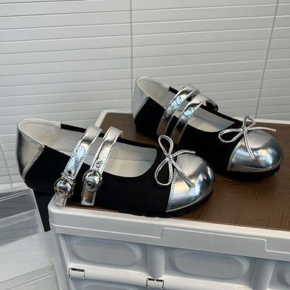 Damen Ballerinas Bequem Riemen Schuhe Komfort Schnürsenkel