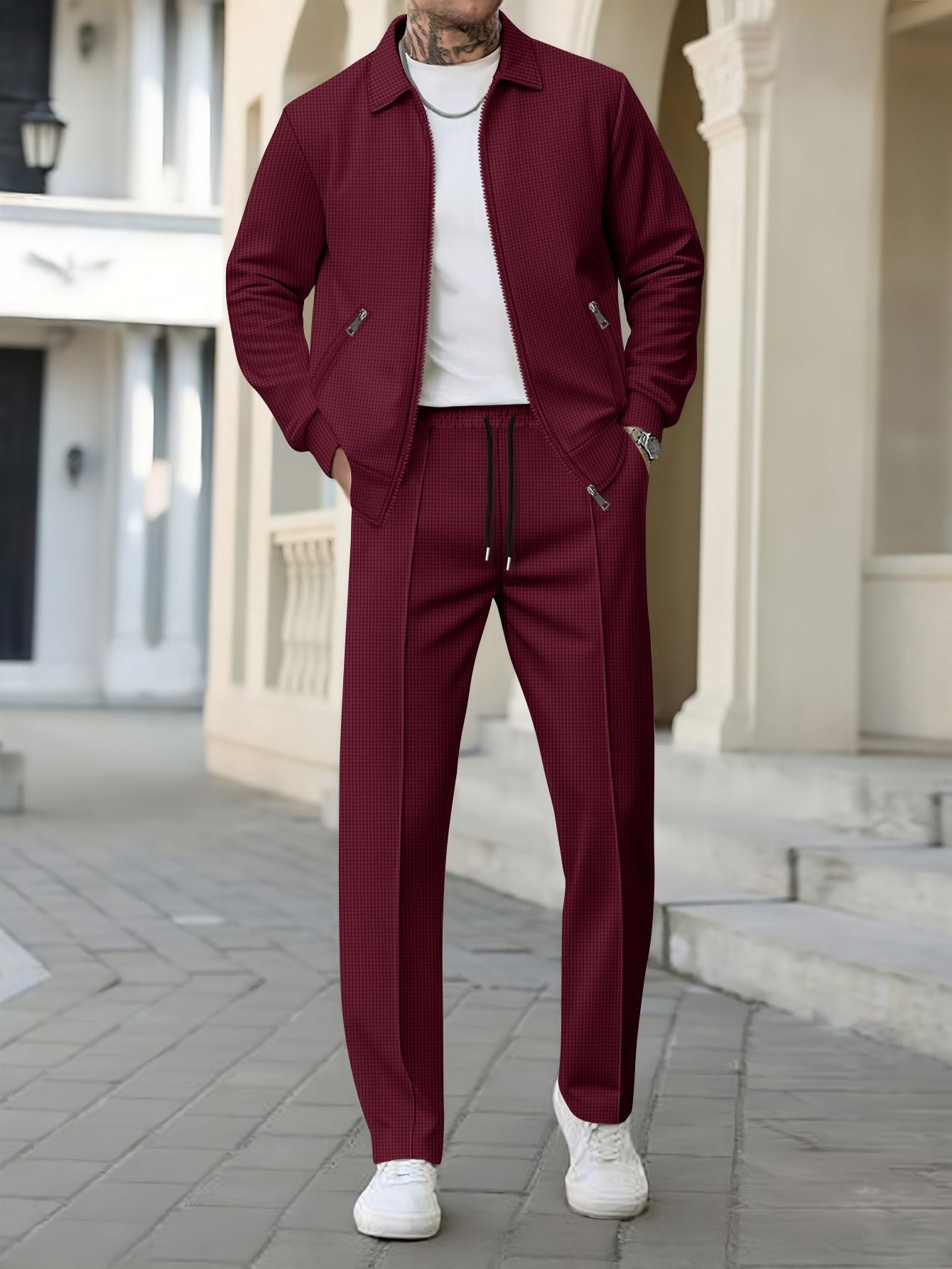 Herren Freizeitanzug Modern Comfort Fit Trendig