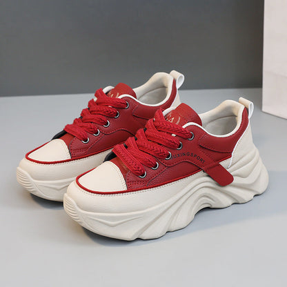 Damen Sneaker Chunky Bequem Atmungsaktiv Modisch