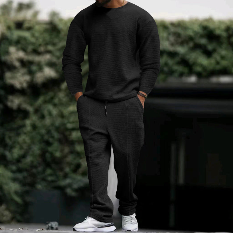 Herren Sportset Sweatshirt Jogginghose Strukturiert Bequem