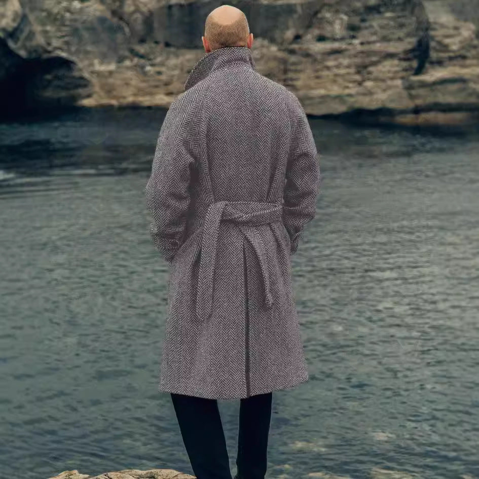 Herren Dufflecoat Elegant Modern mit Taschen
