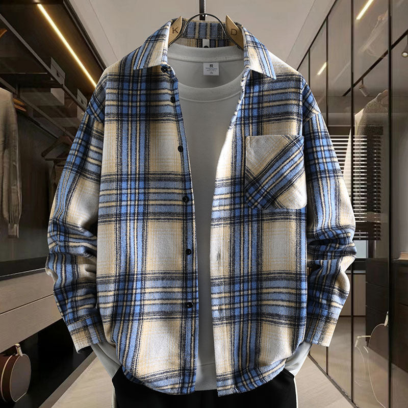 Herren Karo Shirtjacke Modern Sportlich - BerlinGlamour