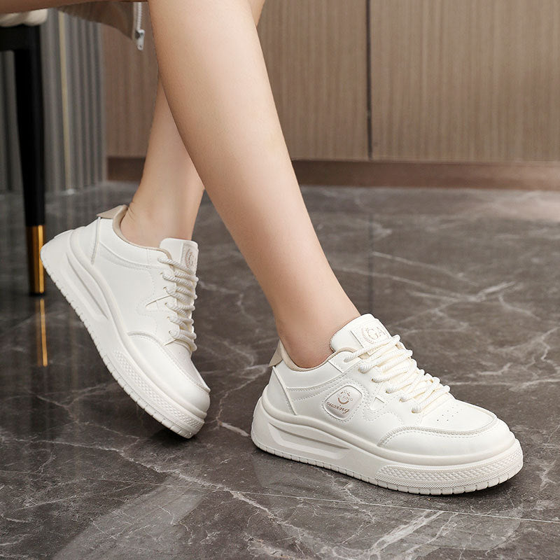 Damen Plateausneaker Atmungsaktiv Rutschfest Modern