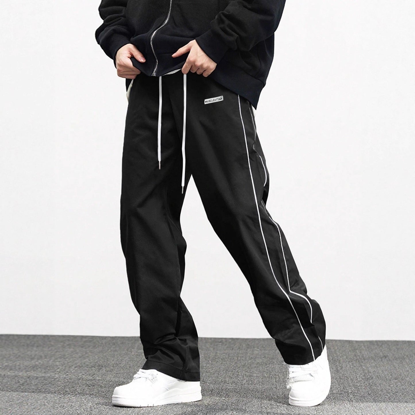 Herren Jogginghose Elastisch Mit Kontraststreifen Sportlich