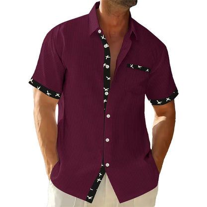 Herren Kurzarmhemd Modern Stilvoll Berlin