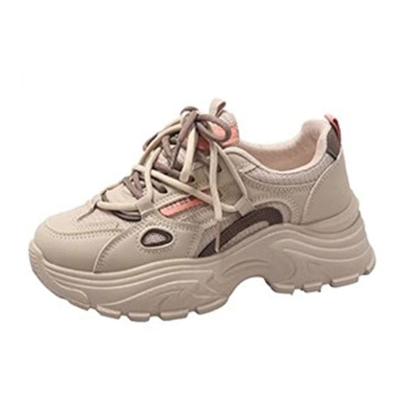 Damen Sneaker Sportlich Bequem Weißen