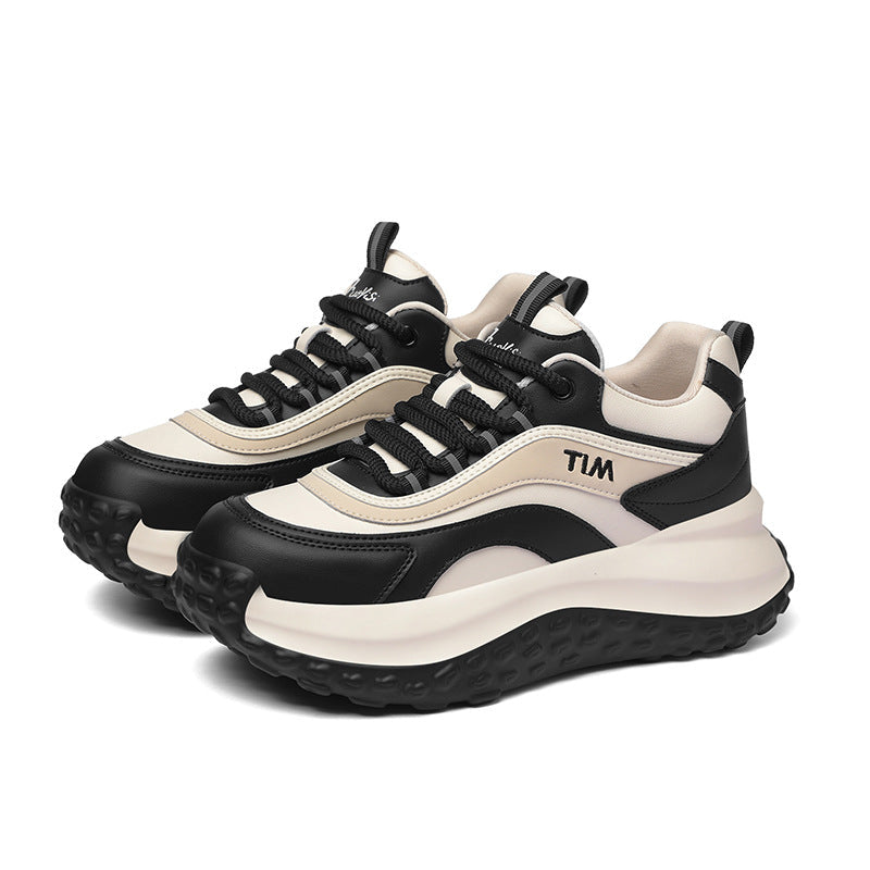Damen Sneaker Plattform Schuhe mit Dämpfung Trendy Modisch