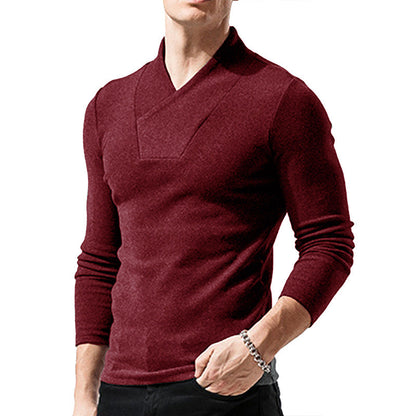 Herren Pullover Moderner Kragen Feine Struktur