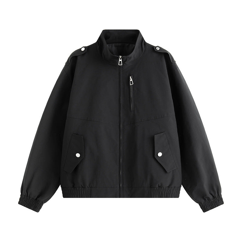 Herren Freizeitjacke Warm mit hohem Kragen und Taschen