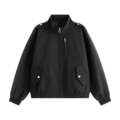 Herren Freizeitjacke Warm mit hohem Kragen und Taschen
