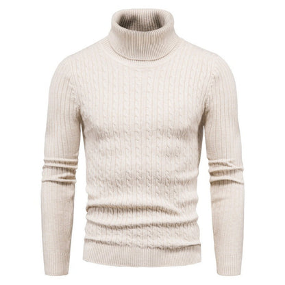 Herren Rollkragenpullover Zopfmuster Elegante Geschenkidee