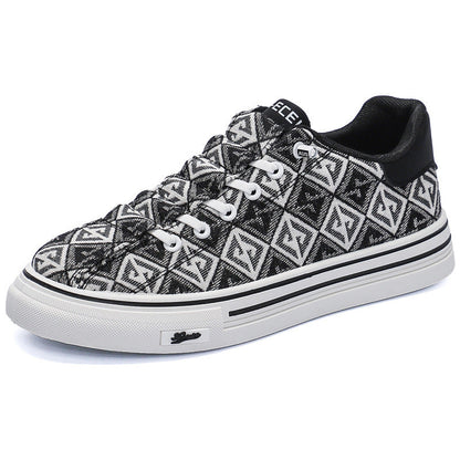 Damen Sneaker Geometrisches Muster Trendy Schuhe