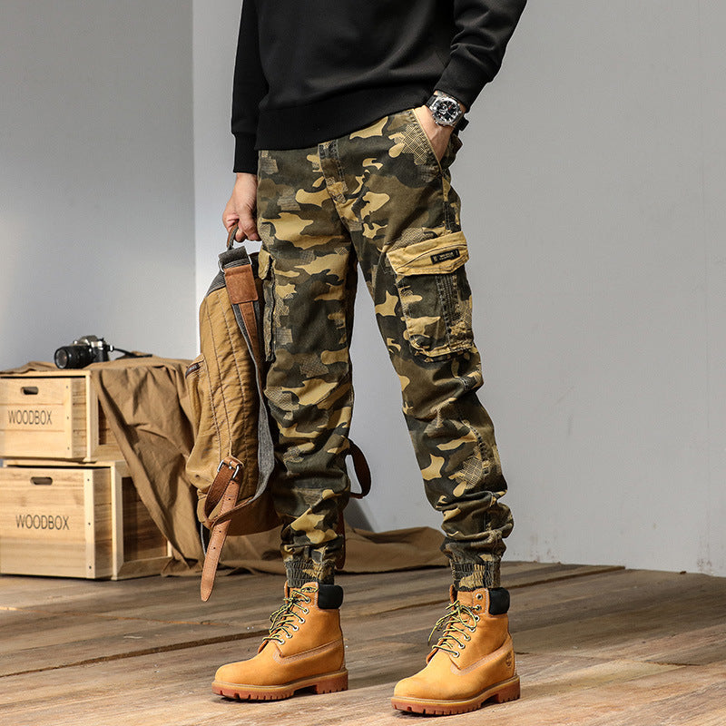 Herren Cargo-Hose Camouflage Praktisch Vieltaschen