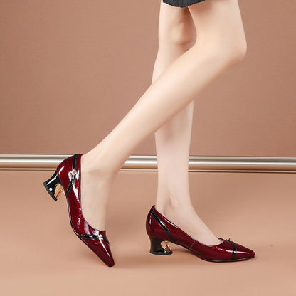 Damen Pumps Hochhackig Elegant mit Schnalle