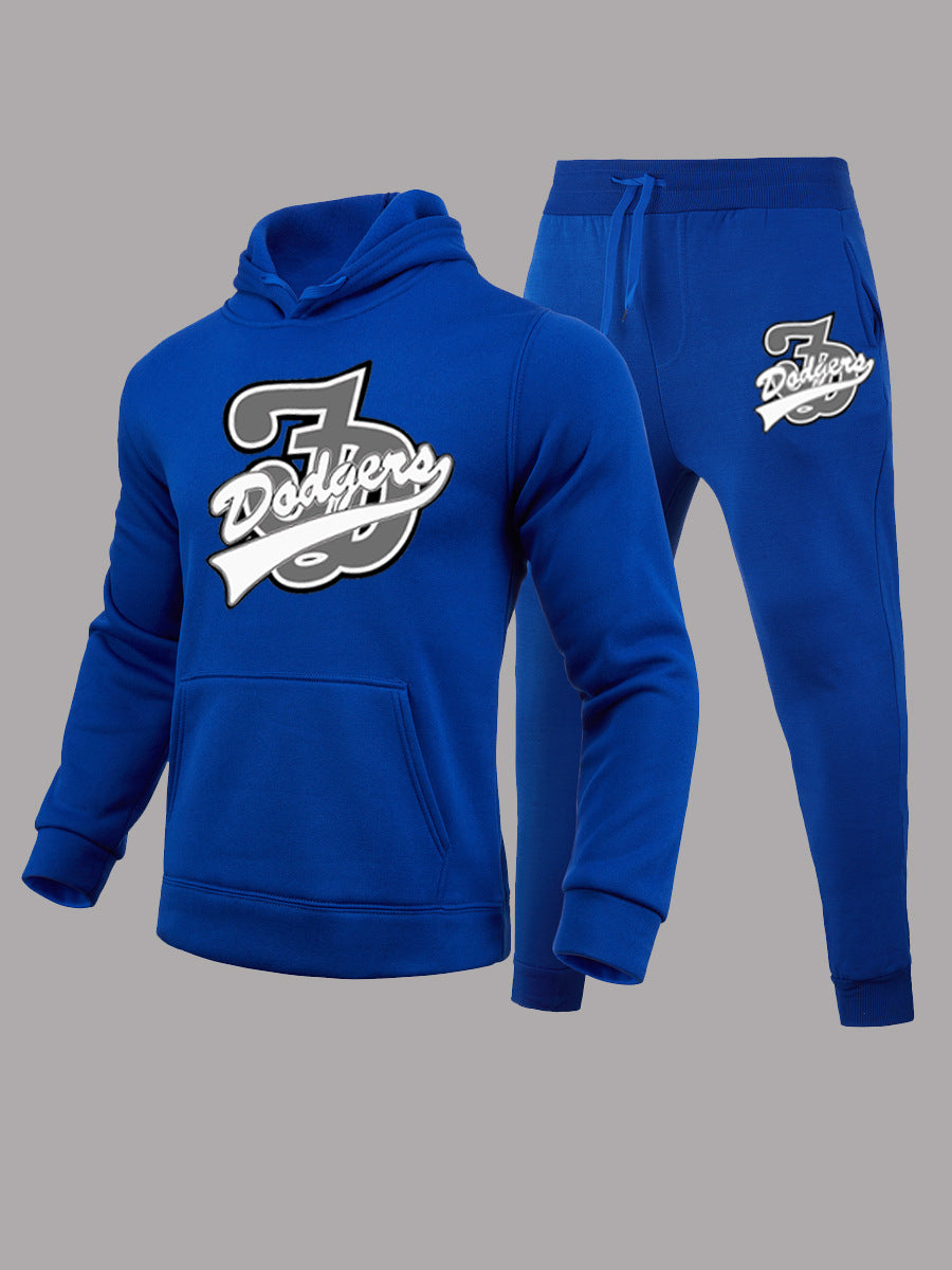 Herren Sport Set Hoodie Jogginghose mit Coolen Prints