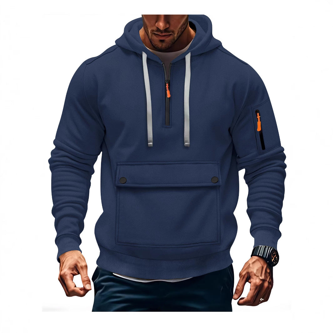 Herren Kapuzenpullover Lässig mit Taschen Größe XL