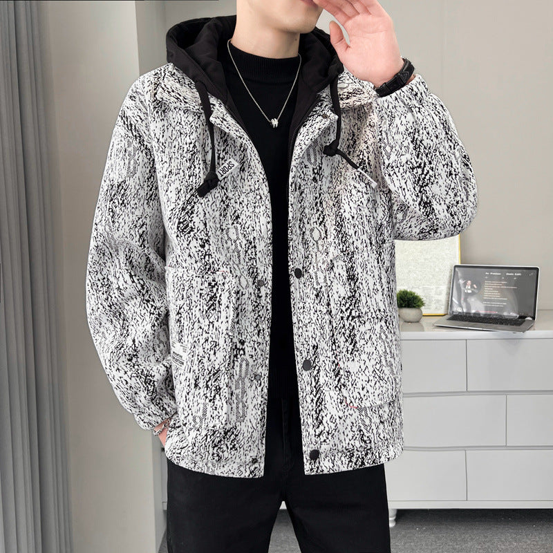 Herren Übergangsjacke Sportlich Funktionell mit Taschen