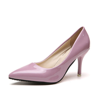 Damen Pumps Hochglanz Schmal Elegant Komfort