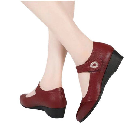 Damen Ballerinas Elegante Schuhspitze Mit Riemen