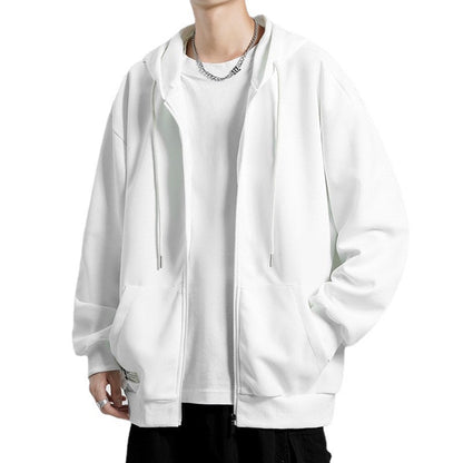 Herren Hoodiejacke Bequem Oversized Großzügig Modern