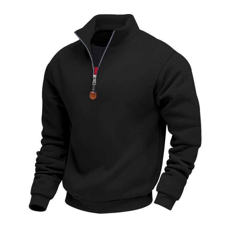 Herren Sweatshirt Sportlich Halbzipper Modern
