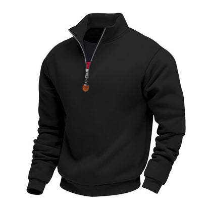 Herren Sweatshirt Sportlich Halbzipper Modern