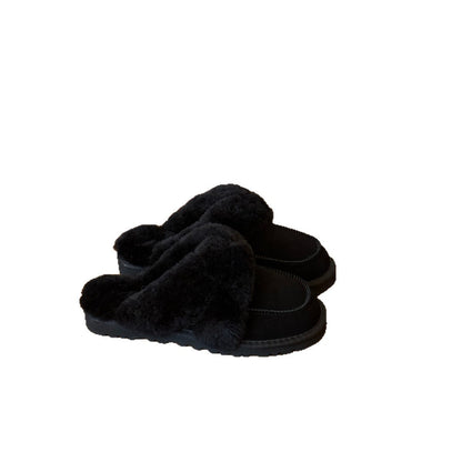 Damen Clogs Weich Flauschig Innenfutter Warm