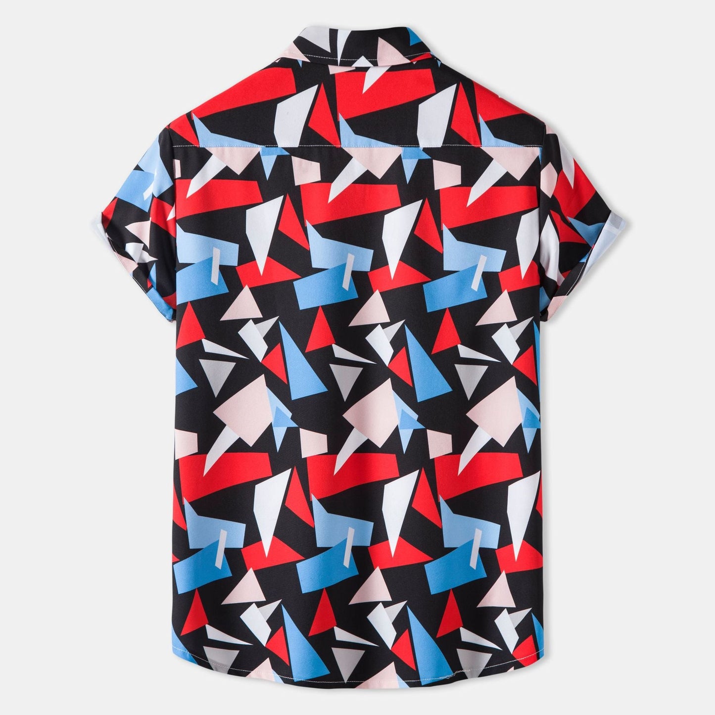 Herren Kurzarmhemd Geometrisches Design Modern