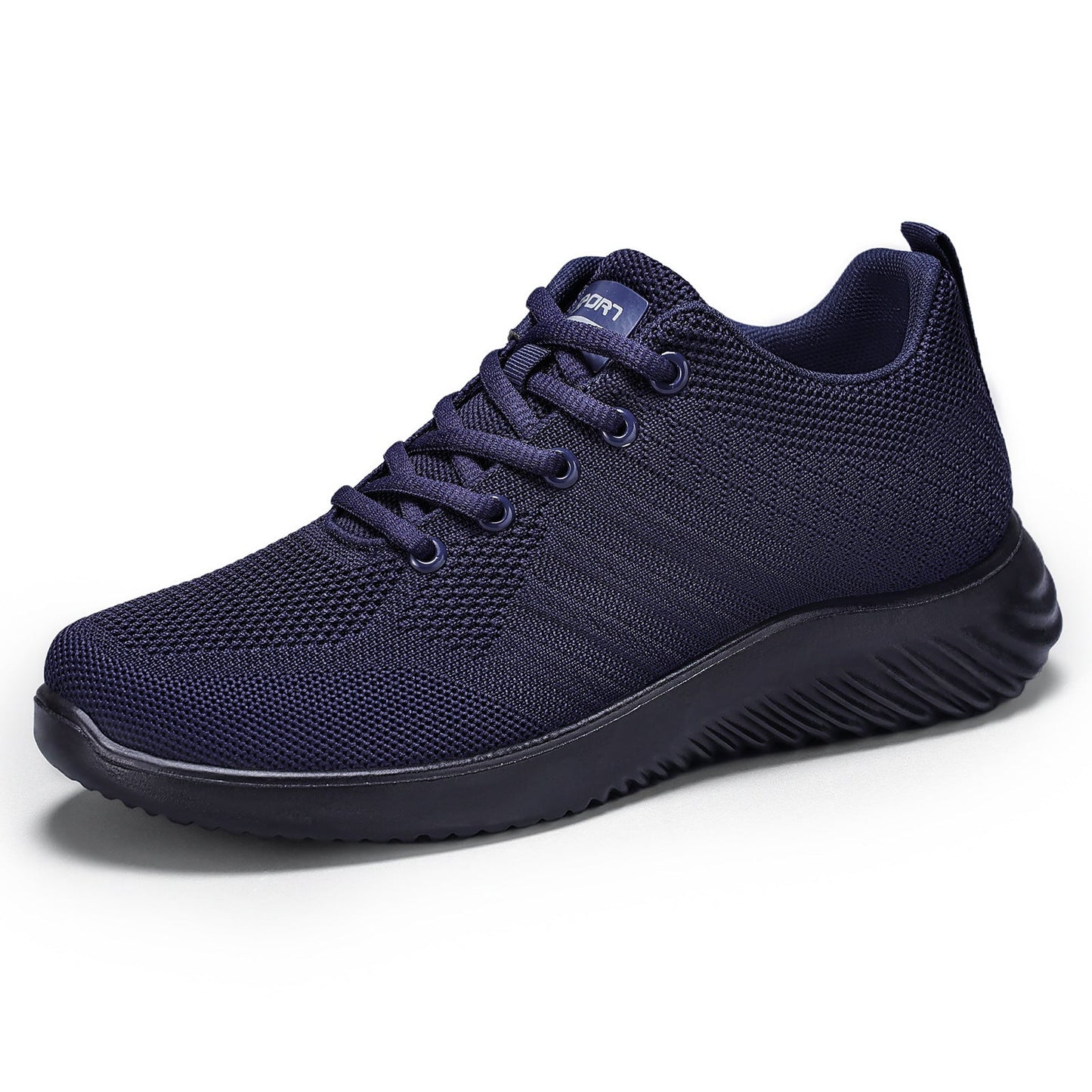 Damen Laufschuhe Sportlich Atmungsaktiv Netz Obermaterial Schwarz