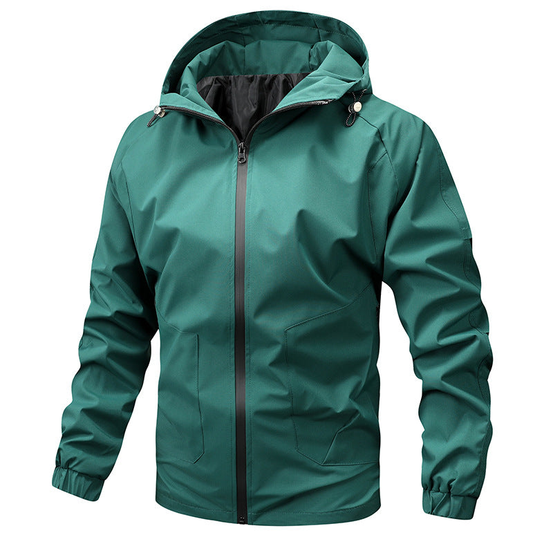 Herren Windbreaker Jacke Wasserdicht Sportlich