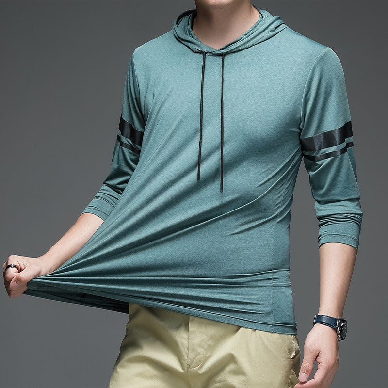 Herren Sport Hoodie atmungsaktiv Funktionsshirt Modern