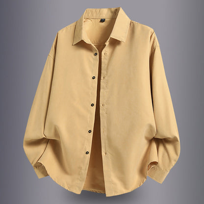 Herren Overshirt Leicht Baumwolle Bequem Schnitt