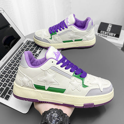 Damen Sneaker Sternen Design Komfort Schuhe
