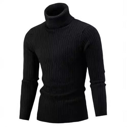 Herren Rollkragenpullover Strickmuster Kabel Look Modern