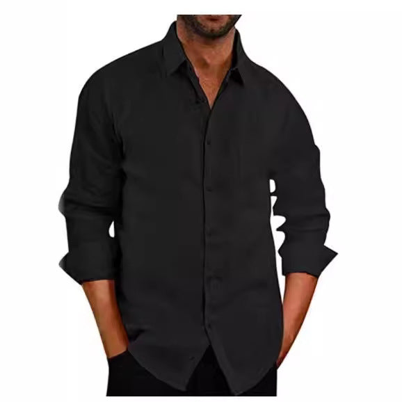 Herren Hemd Langarm Casual Modern
