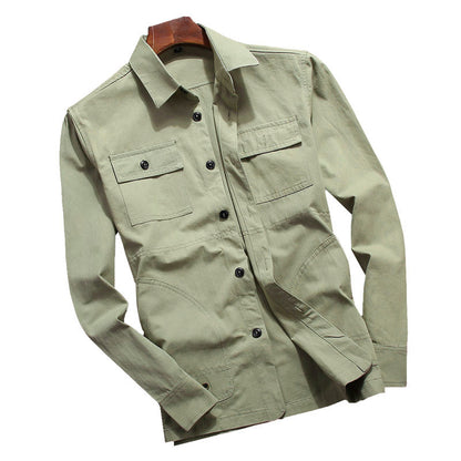 Herren Arbeitshemdjacke Praktisch Funktionell Mit Brusttaschen