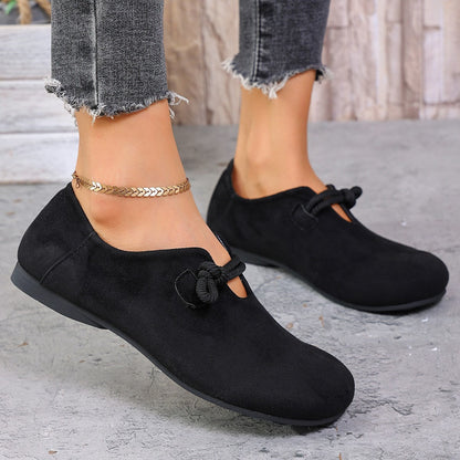 Damen Mokassinschuhe Bequem Schnürung Modern - BerlinGlamour