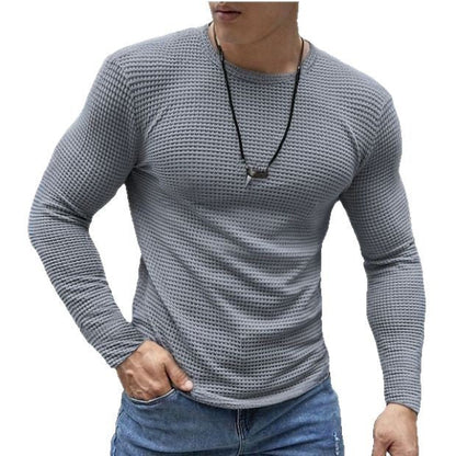 Herren Langarmshirt Waffelstruktur Modern Berlin
