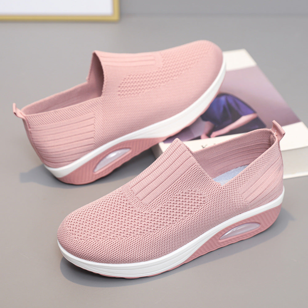 Damen Sneaker Bequem Luftig Mit Dämpfung