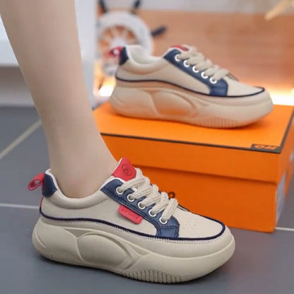 Damen Sneaker Sportlich Dicksohlige Bequem