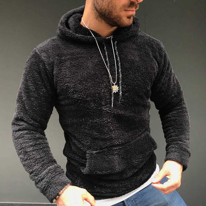 Herren Fleece Hoodie Warm Bequem Großstadtstyle