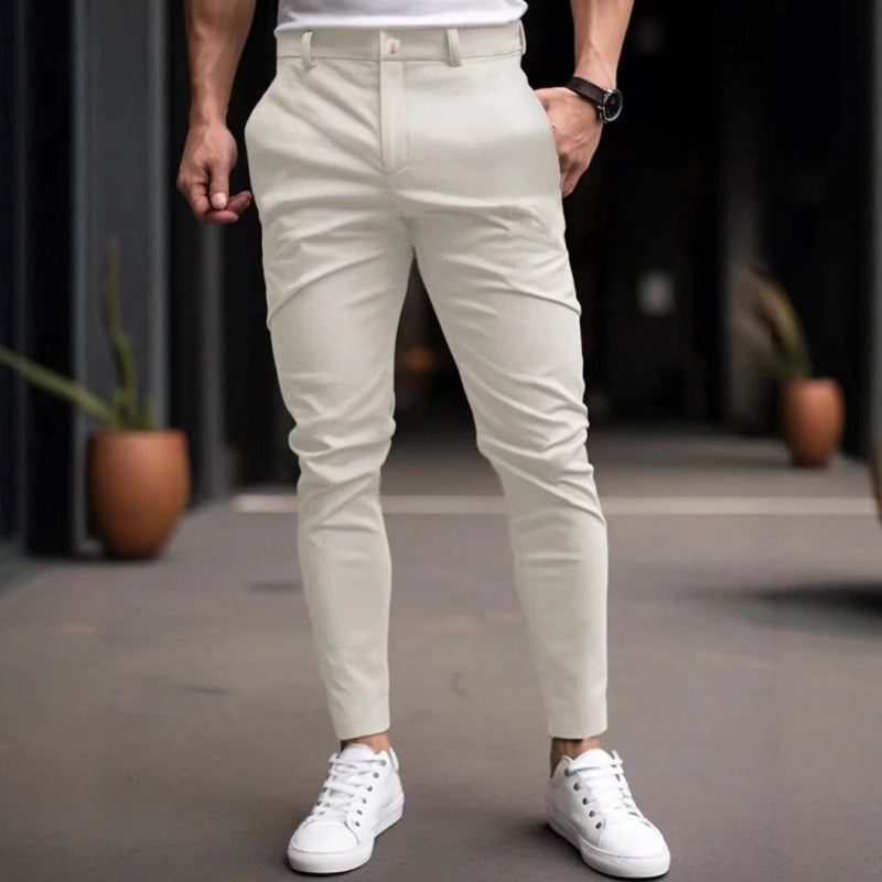 Herren Chino Hose Slimfit Mit Taschen - BerlinGlamour