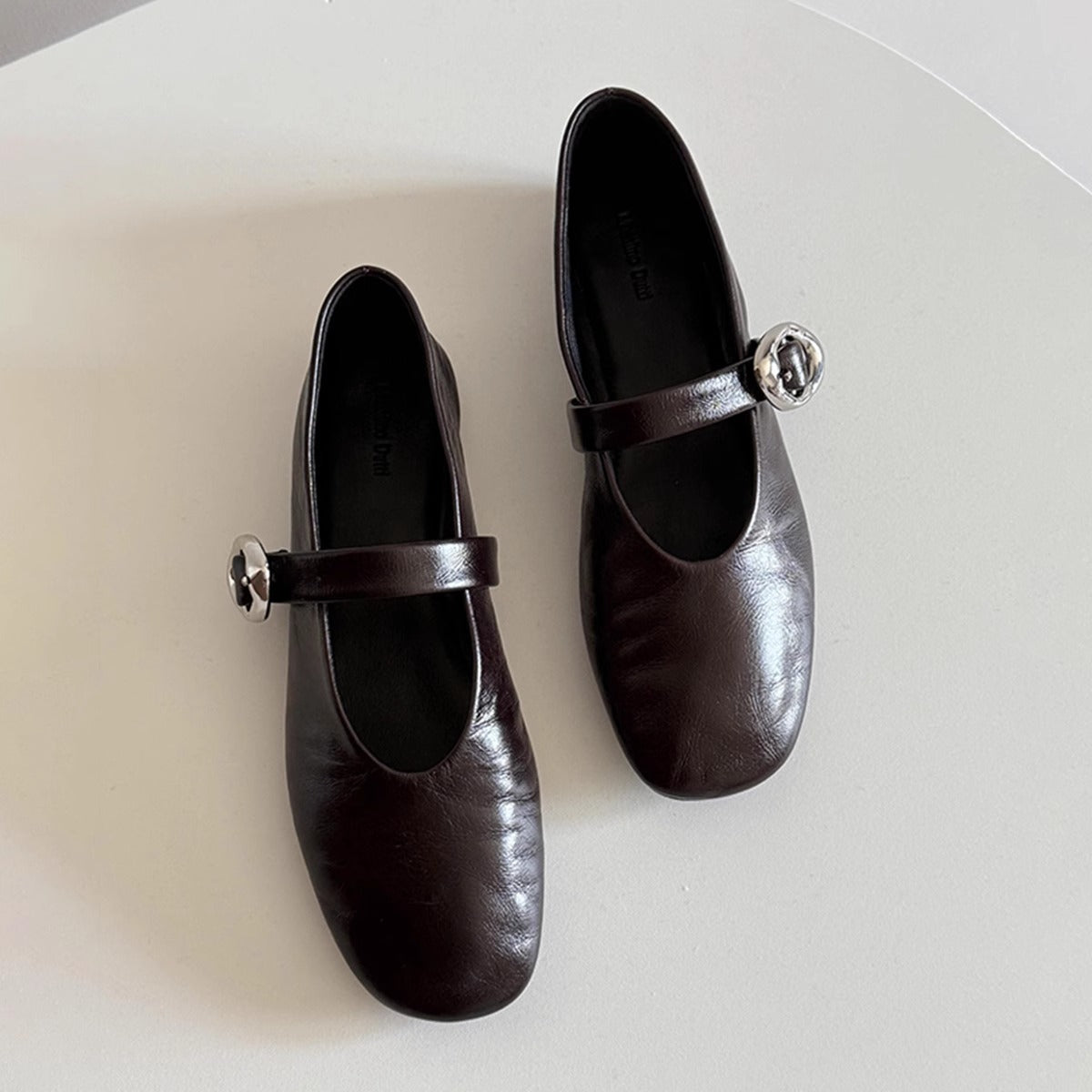 Damen Ballerinas Elegante Mary Jane Schuhe mit Riemchen Komfort Sohle - BerlinGlamour